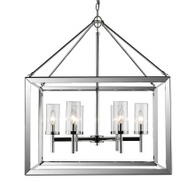 Golden Canada 2074-6 CH-CLR - Wry Lighting Smyth 6-light Chandelier in Chrome